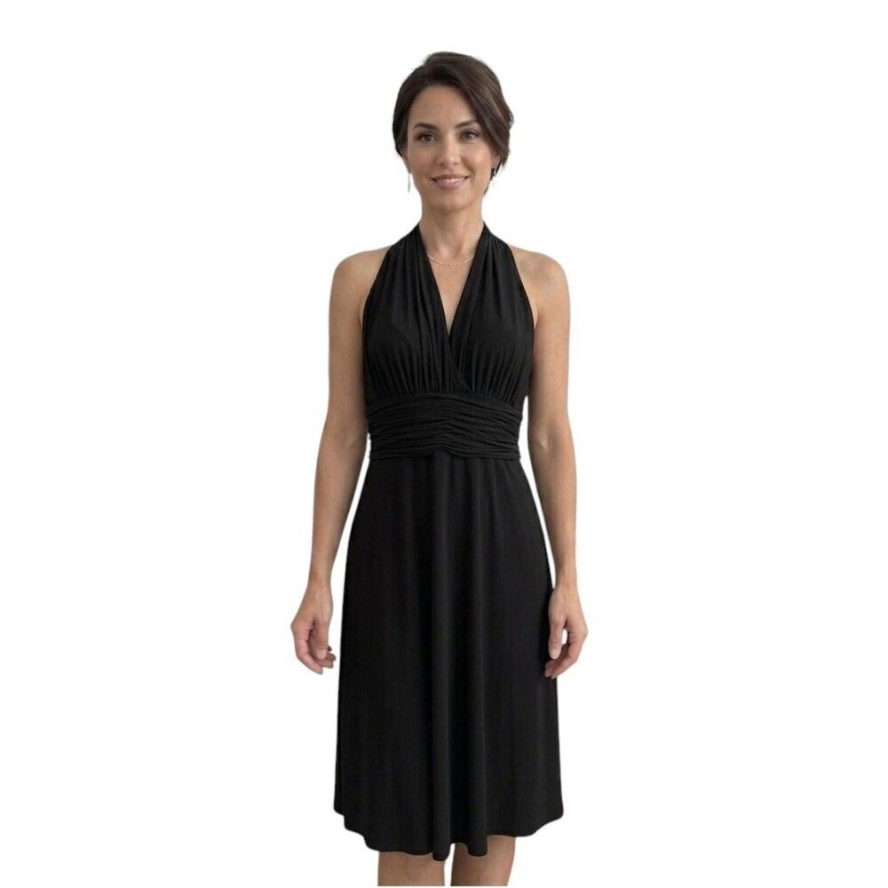 Joneswear Black Sleeveless MIDI Cocktail Dress size 10